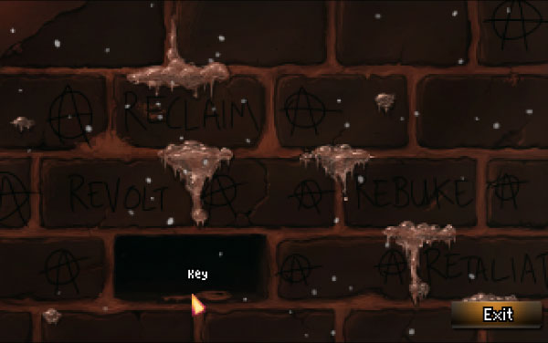 Rosa will find the Key to Karth House inside a hollow brick on the Graffitied wall outside.
